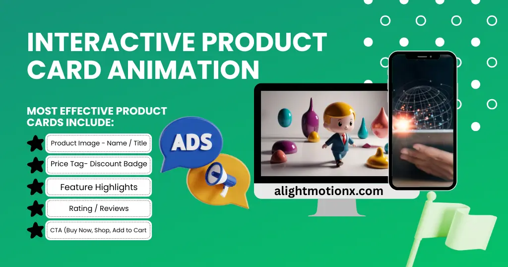 Interactive Product Card Animation in Alight Motion for Product Ads (Guide)